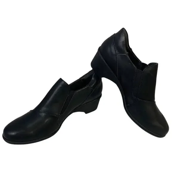 New JBU Womens Size 9 Black 1.5" Heel Ankle Bootie Round Toe Comfort Shoes - Picture 3 of 6